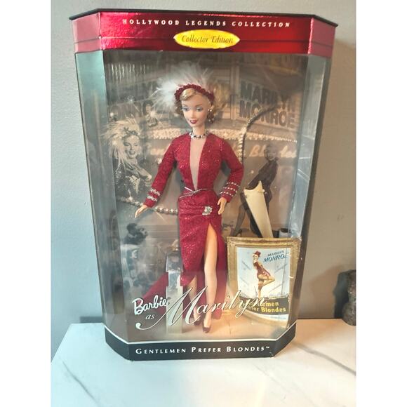 Barbie as Marilyn Monroe Gentlemen Prefer Blondes (Hollywood Legends Collection) - Picture 1 of 9
